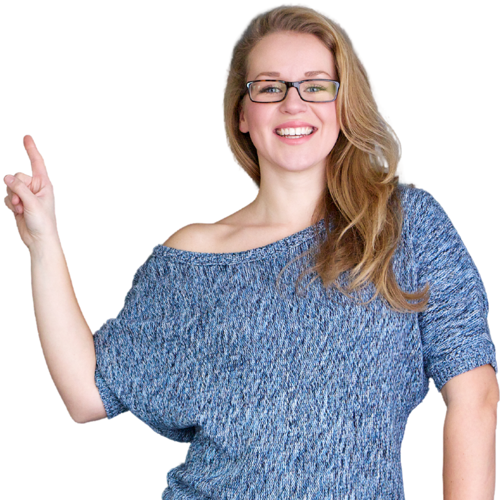 modelo com óculos de grau