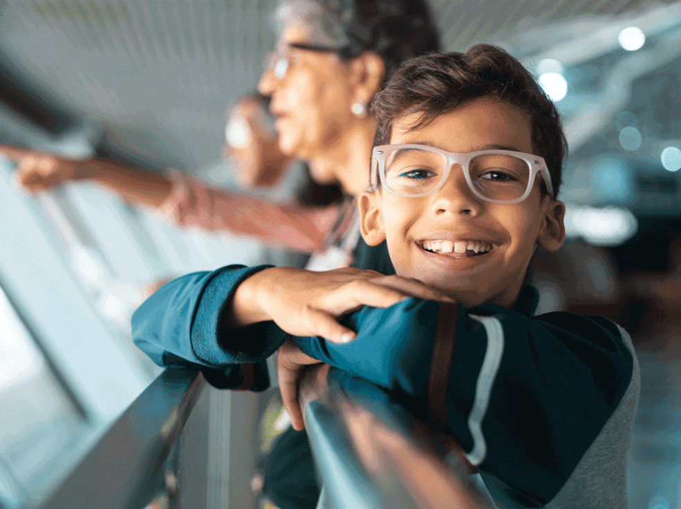 óculos infantil rotina